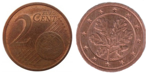 2 евроцента 2008 «J» Германия