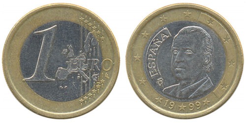 1 евро 1999 Испания