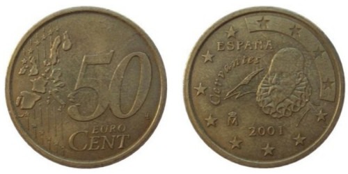 50 евроцентов 2001 Испания
