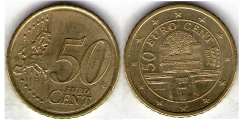 50 евроцентов 2009 Австрия