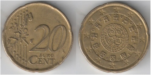 20 евроцентов 2002 Португалия