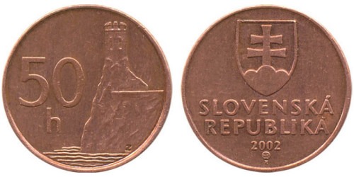 50 геллеров 2002 Словакия