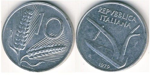 10 лир 1979 Италия