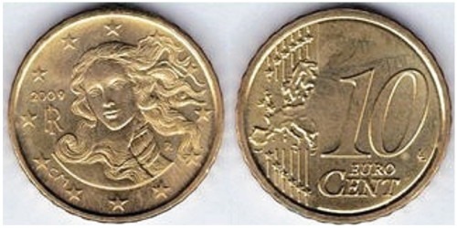 10 евроцентов 2009 Италия