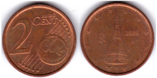 2 евроцента 2006 Италия