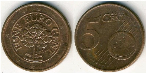 5 евроцентов 2003 Австрия