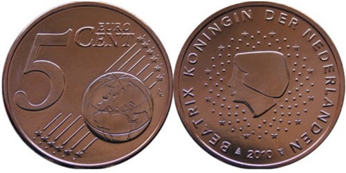 5 евроцентов 2010 Нидерланды