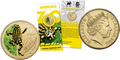 1 доллар 2012 Австралия —  Южная лягушка корробори