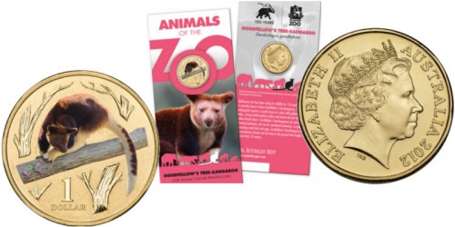 1 доллар 2012 Австралия — Древесный кенгуру Гудфеллоу