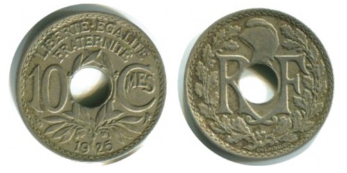 10 сантимов 1925 Франция