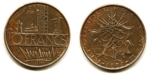 10 франков 1974 Франция