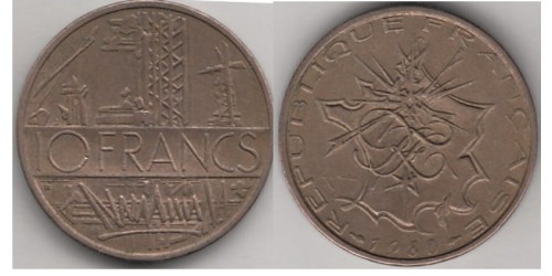 10 франков 1980 Франция