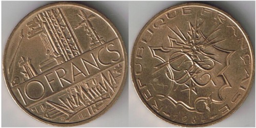 10 франков 1984 Франция