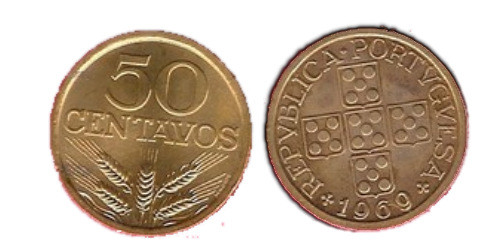 50 сентаво 1969 Португалия