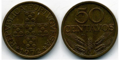 50 сентаво 1972 Португалия