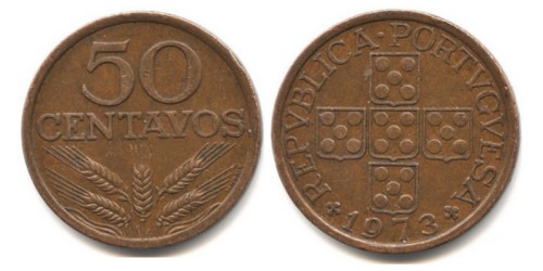 50 сентаво 1973 Португалия