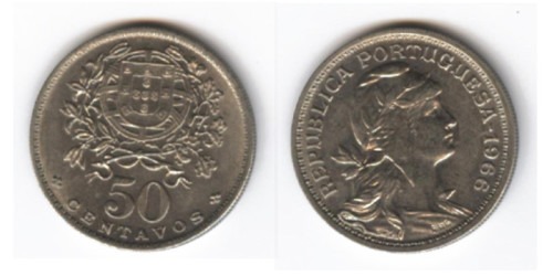 50 сентаво 1966 Португалия