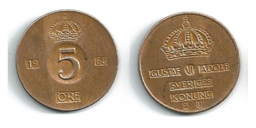 5 эре 1968 Швеция