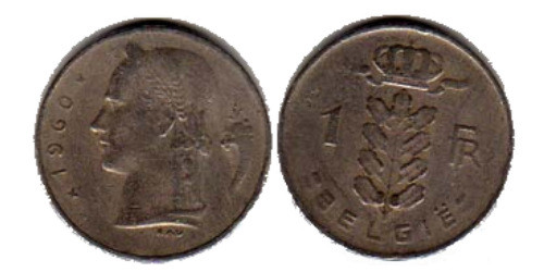 1 франк 1960 Бельгия (VL)