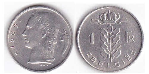 1 франк 1969 Бельгия (VL)