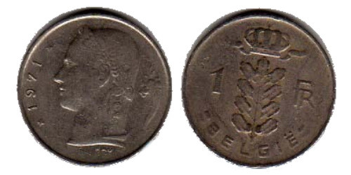 1 франк 1971 Бельгия (VL)