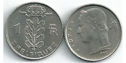1 франк 1973 Бельгия (FR)