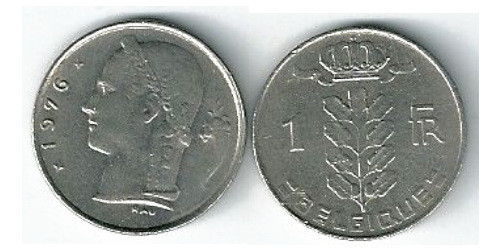 1 франк 1976 Бельгия (FR)