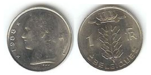 1 франк 1988 Бельгия (FR)