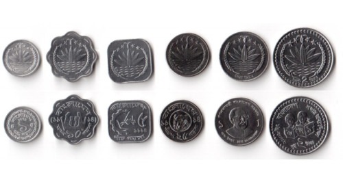 Бангладеш — набор из 6-ти монет