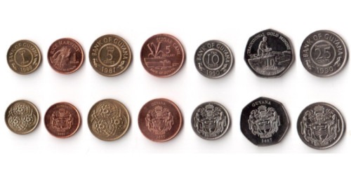 Гайана — набор из 7-ми монет