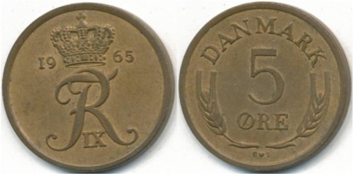 5 эре 1965 Дания