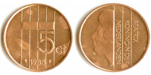 5 центов 1985 Нидерланды