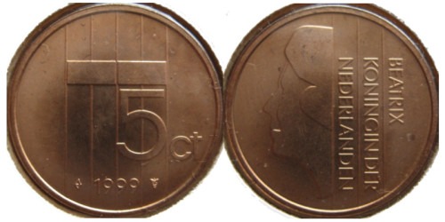 5 центов 1999 Нидерланды
