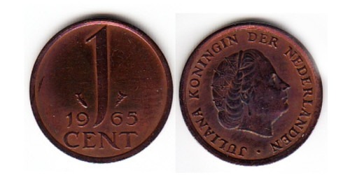 1 цент 1965 Нидерланды