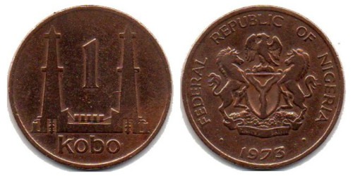 1 кобо 1973 Нигерия