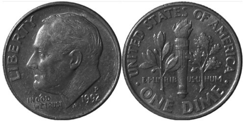 10 центов 1992 Р США