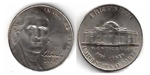 5 центов 2007 Р США