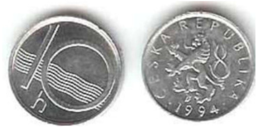 10 геллеров 1994 Чехия