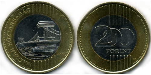 200 форинтов 2009 Венгрия