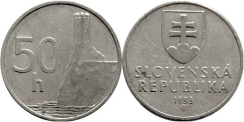 50 геллеров 1993 Словакия