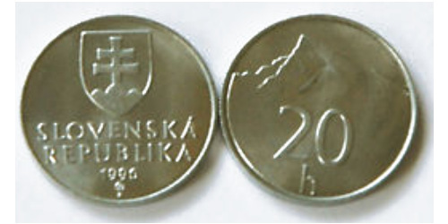 20 геллеров 1996 Словакия