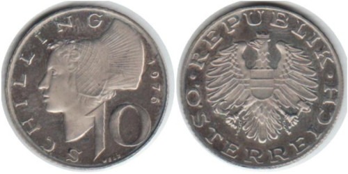 10 шиллингов 1976 Австрия