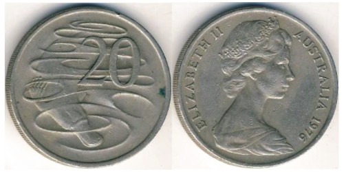 20 центов 1976 Австралия