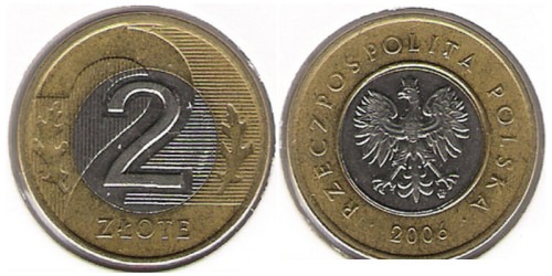 2 злотых 2006 Польша