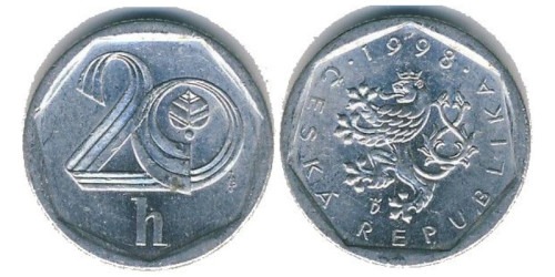 20 геллеров 1998 Чехия
