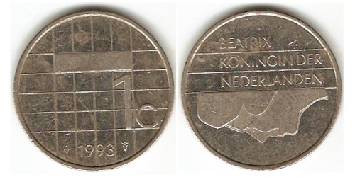 1 гульден 1993 Нидерланды