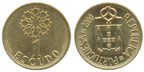 1 эскудо 2000 Португалия