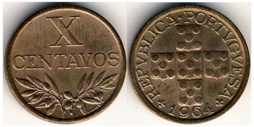 10 сентаво 1964 Португалия