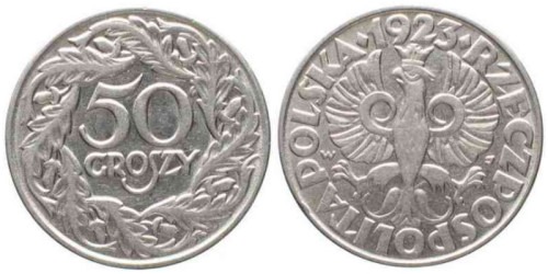 50 грошей 1923 Польша