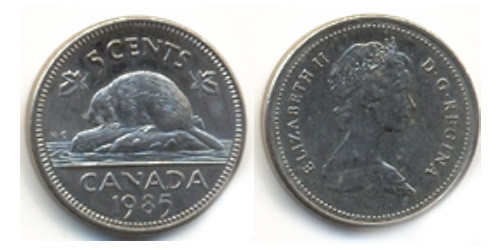 5 центов 1985 Канада